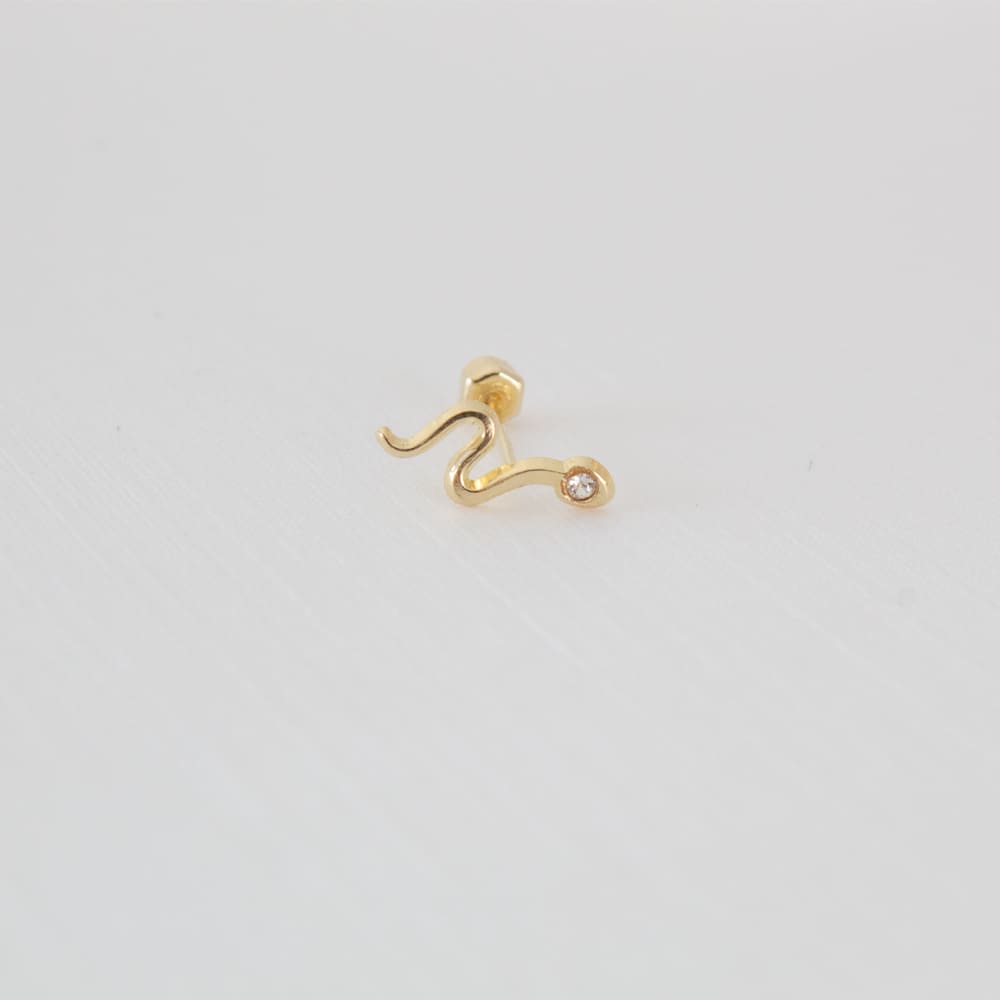 Snake Gold Piercing